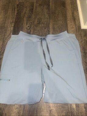 Figs High Waisted Zamora Joggers Dust Blue